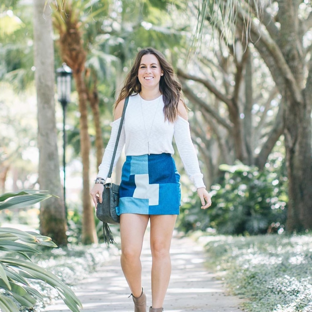 Patchwork skort